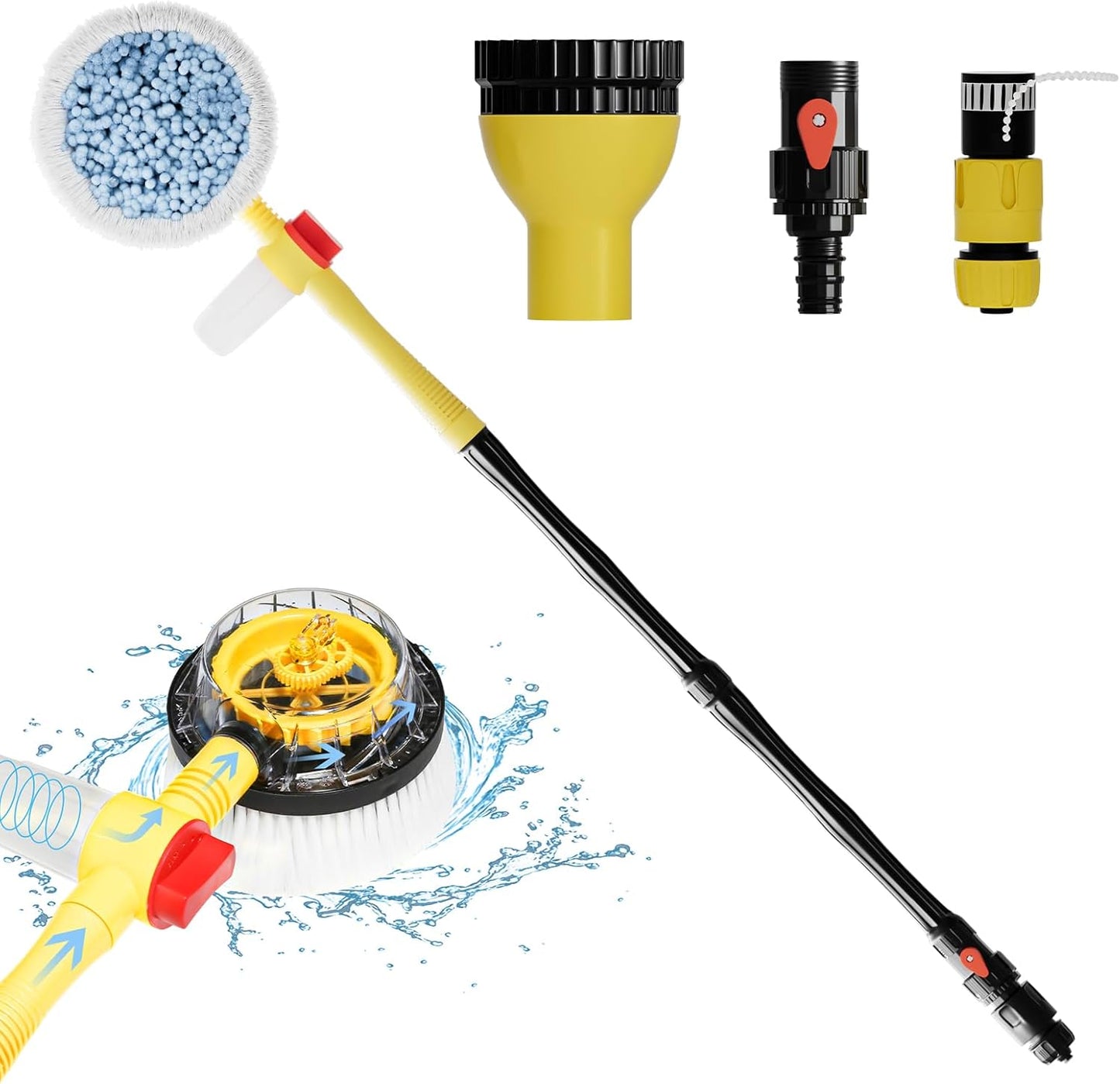 منظف دوار يعمل بالماء من تيربو شاين