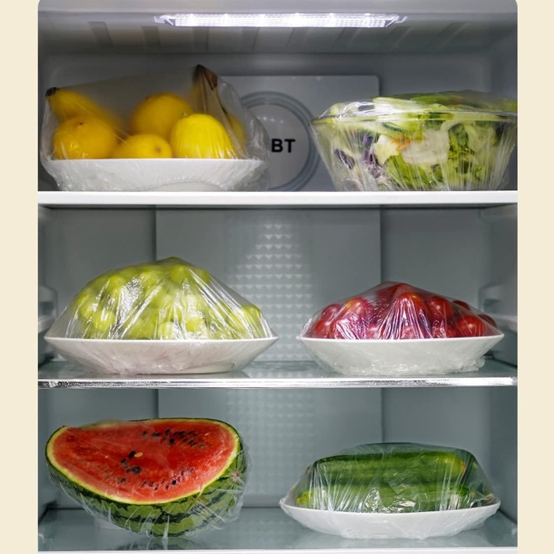 أغطية بلاستيكية لحفظ الطعام - 100 قطعة